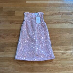 Lola + The Boys Pink Sequin Kids Formal Dress